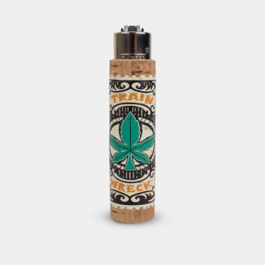 Briquet Clipper avec étui en liège Weed Cork