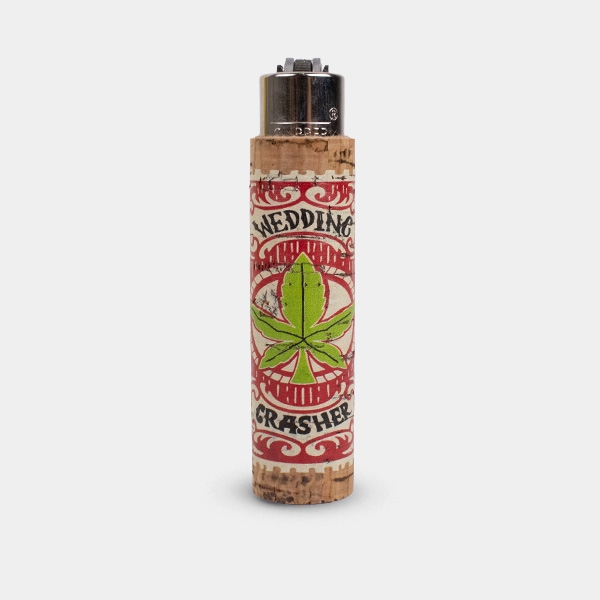 Briquet Clipper avec étui en liège Weed Cork