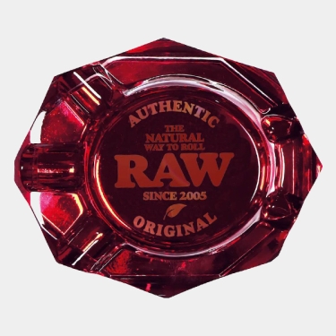 Cendrier Raw en verre Ruby Red | GB The Green Brand