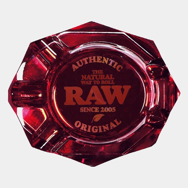 Cendrier Raw en verre Ruby Red | GB The Green Brand