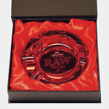 Cendrier Raw en verre Ruby Red | GB The Green Brand
