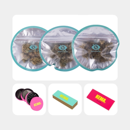 Kit Gourmet KEMA | Kit pour fumeurs avec grinder métallique