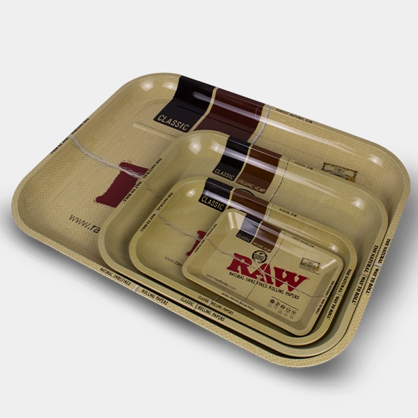 Voir Plateau pour fumeur Métallique RAW - Grow Barato