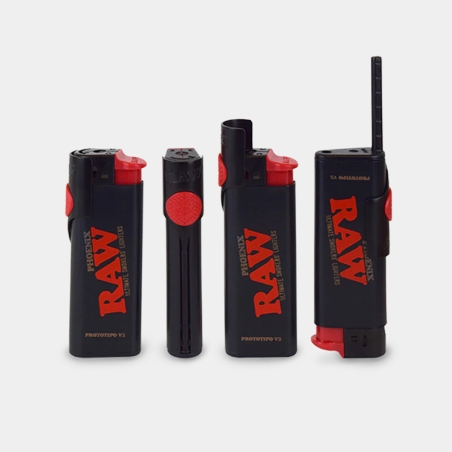 Briquet Raw Phoenix 3 en 1 Noir toutes fonctions