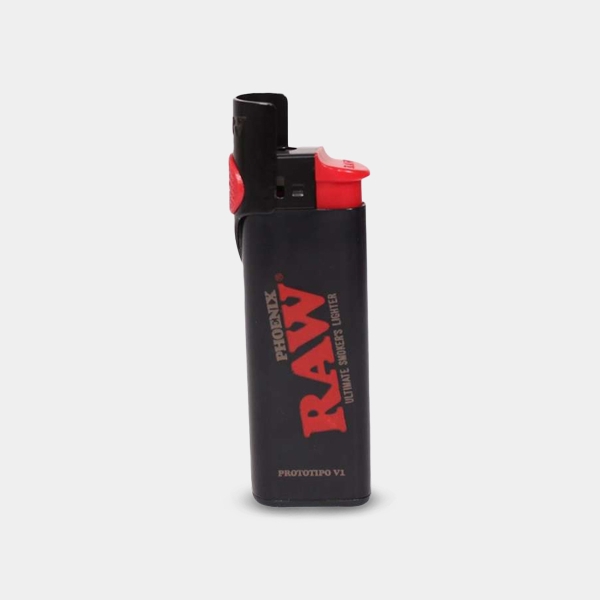 Briquet Raw Phoenix 3 en 1 noir avec couvercle pour l'air