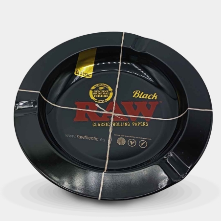 Cendrier Raw Metal Black vue de dessus