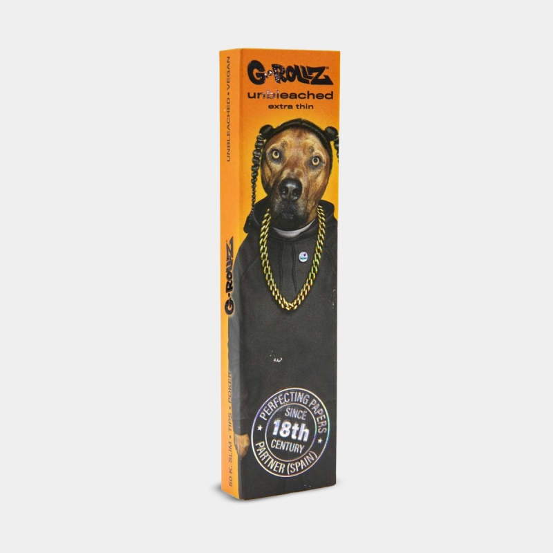Papier à rouler G-Rollz King Size Slim non blanchi + filtres « rap » | GB