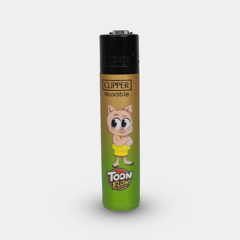 Briquet Clipper Toons cochon Porky
