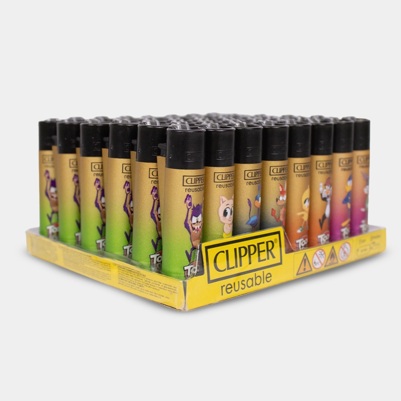 Briquet Clipper Flow Movie en boîte
