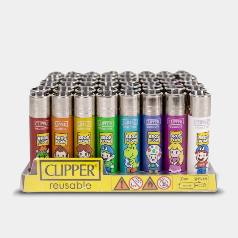 Présentoir de 48 briquets Clipper Flow Movie
