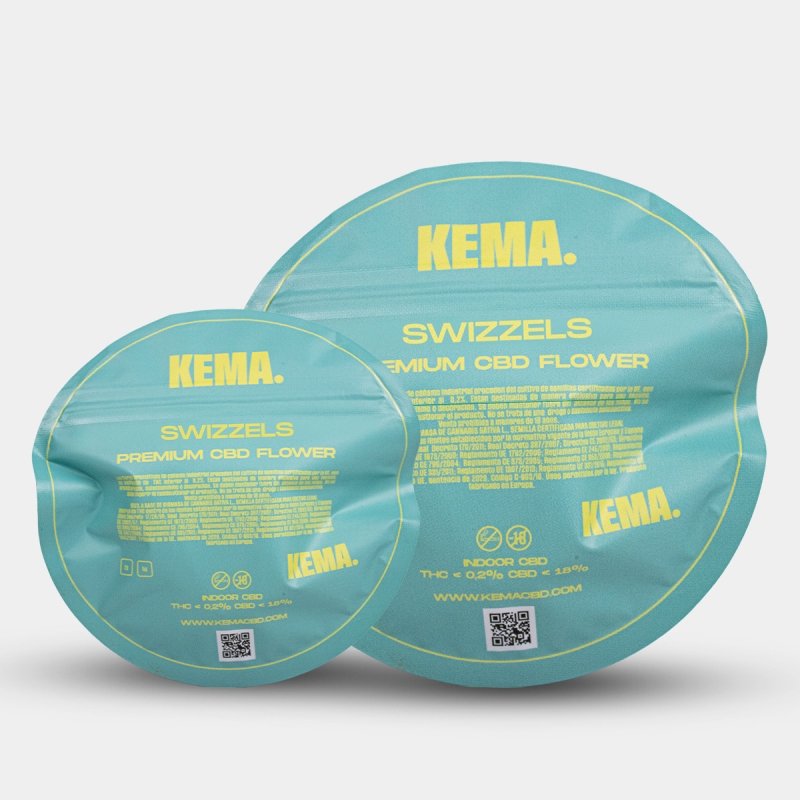 Fleurs Swizzels Cali CBD KEMA emballage arrière tous formats