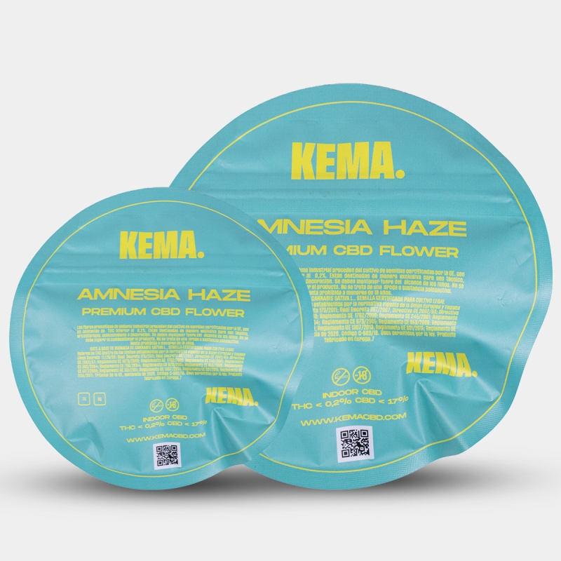 Fleurs de CBD KEMA « Amnesia Haze » tous formats