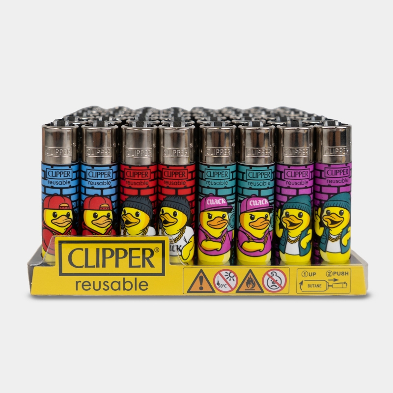 Clipper Cuack Style - Briquet rechargeable avec motif canards