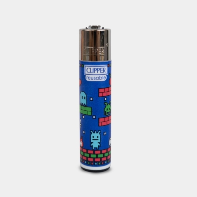 Briquet Clipper Insert Coins | Design Arcade Rétro et Pixel Art