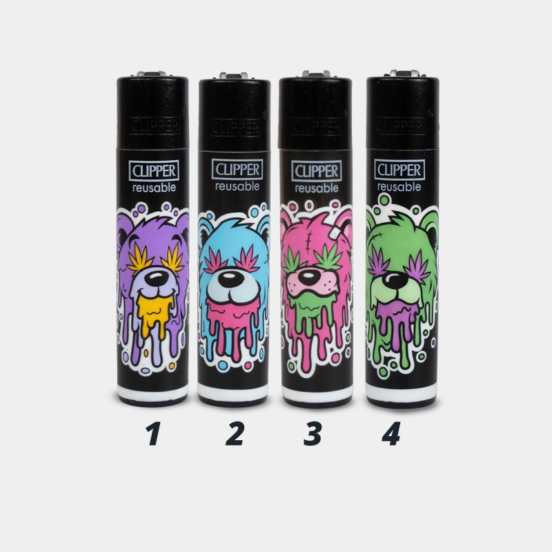 Briquet Clipper Juicy Bears | 4 designs à collectionner