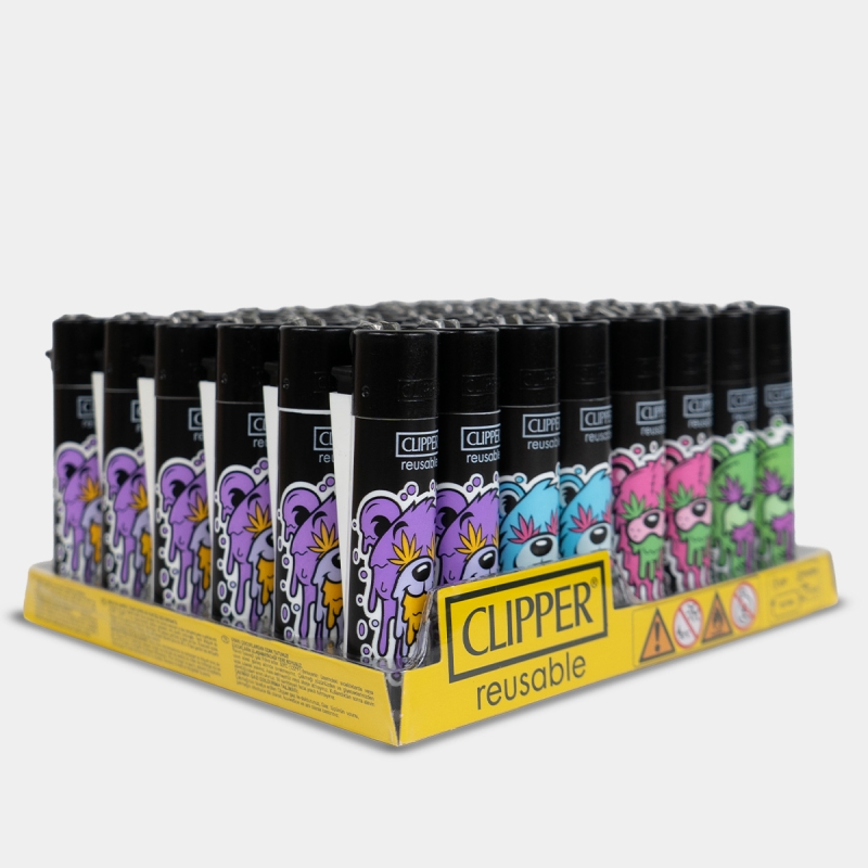 Briquet Clipper Juicy Bears | 4 designs à collectionner