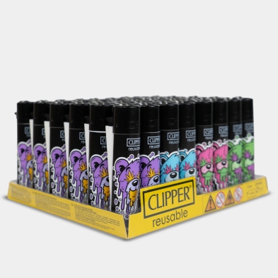 Briquet Clipper Juicy Bears | 4 designs à collectionner