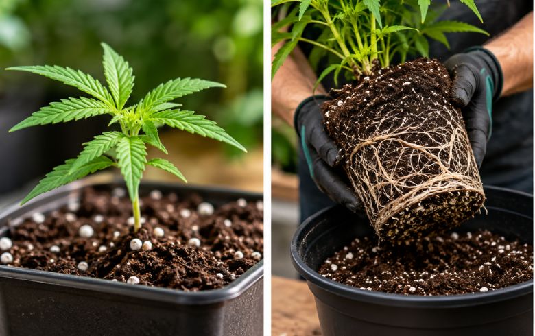 Transplanter du cannabis : pourquoi, quand et comment le faire Transplanter du cannabis : pourquoi, quand et comment le faire