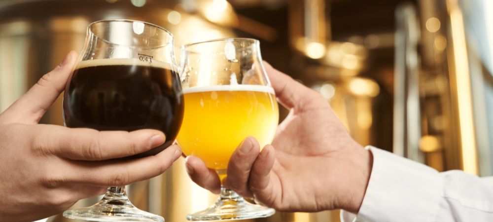 Toast avec de la bière au cannabis