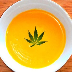 Schema soupe au potiron au lard et cannabis