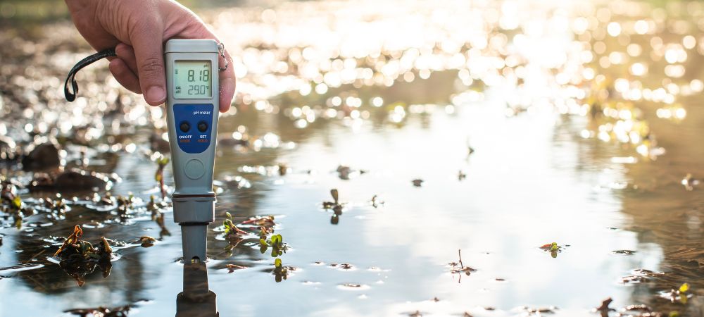 Test du pH de l'eau